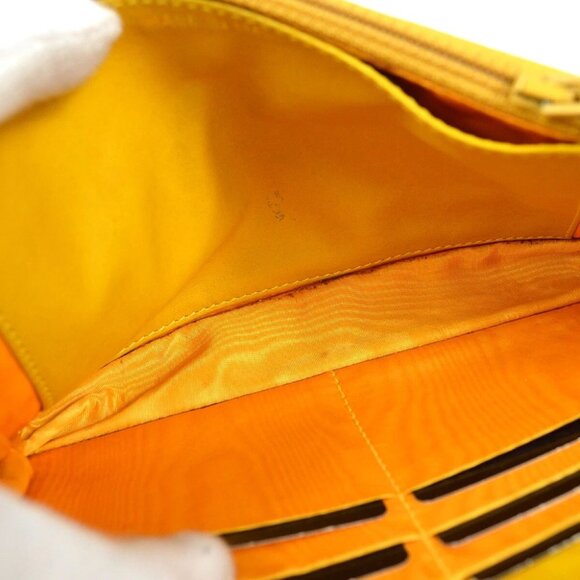 Chanel Yellow Calfskin Timeless WOC Wallet On Chain 48646 - Picture 10 of 11